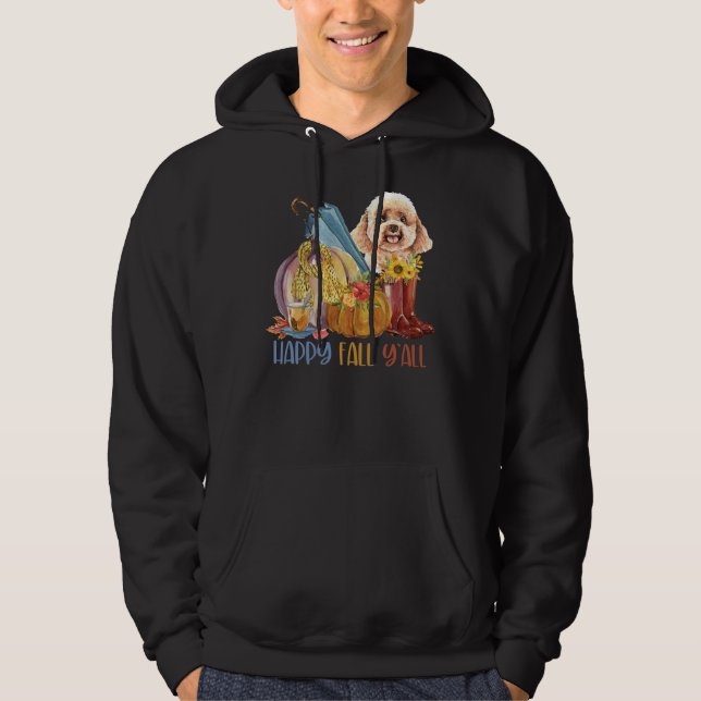 Sudadera Perro perro canino feliz otoño y todos los Navidad (Anverso)