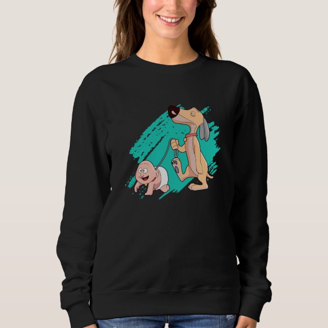 Sudadera Perro Perro Perro animal Guay Cute divertida idea  (Anverso)