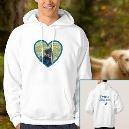 Sudadera Perro personalizado lindo caminando foto de corazó