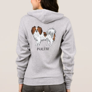 Sudadera Perro Phalène de Sable Rojo para Dueño o Amante de