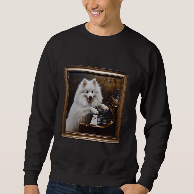 Sudadera Perro piano esquimal americano 1 (Anverso)