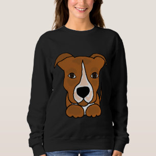 Sudadera Perro picante marrón y blanco de Guay Funny