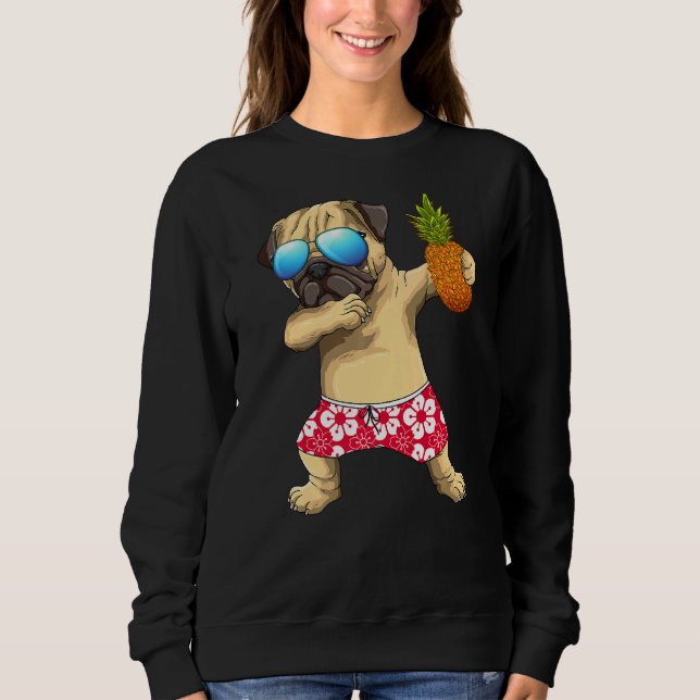 Sudadera Perro picante Perro picante Piña Fruta Tropical Su (Anverso)