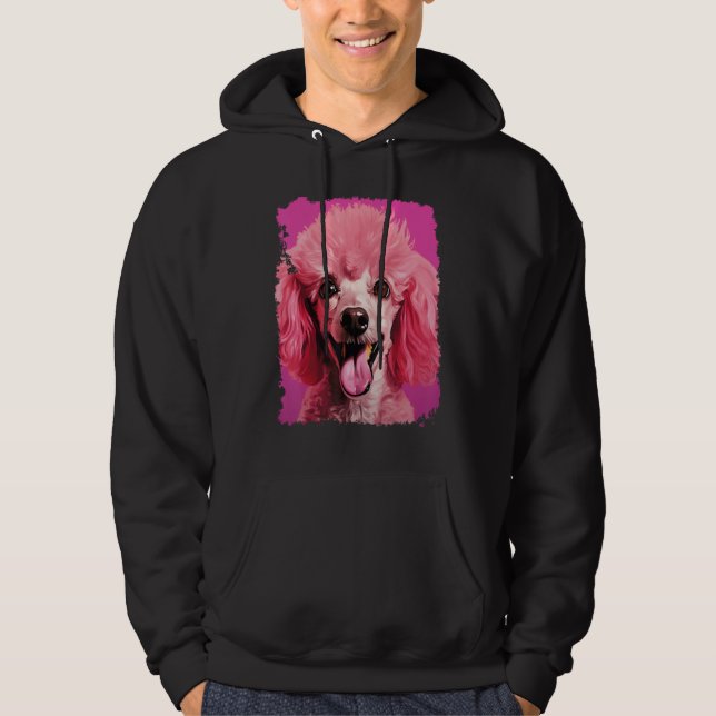 Sudadera Perro Pink Poodle (Anverso)