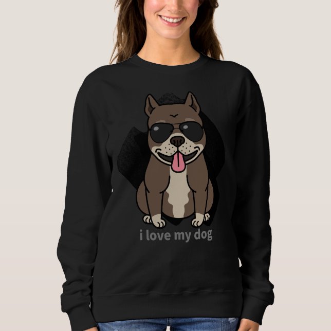 Sudadera Perro Pitbull 265 (Anverso)