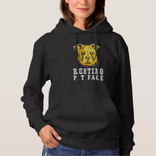 Sudadera Perro Pitbull Cara Resting Pit Face Funny Dog Happ