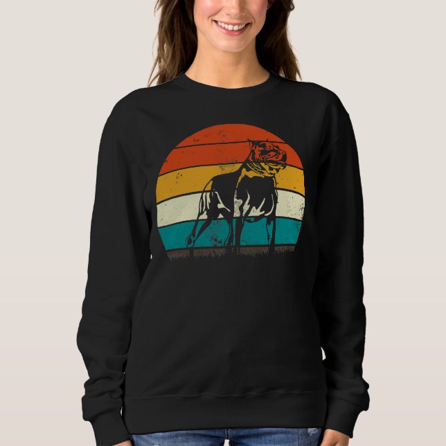 Sudadera Perro Pitbull Vintage Pitbull (Anverso)