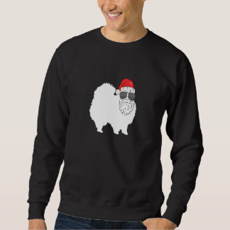 Sudadera Perro Pomerania De Navidad Se Ha Disfrazado De San