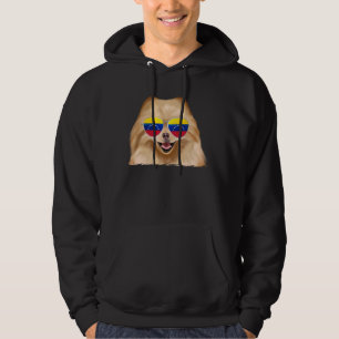 Sudadera Perro Pomerano Venezuela Gafas de sol