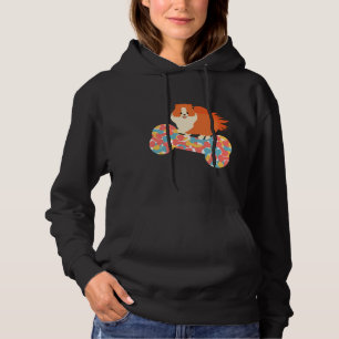 Sudadera Perro Pomerano Y Hueso De Perro Colorido