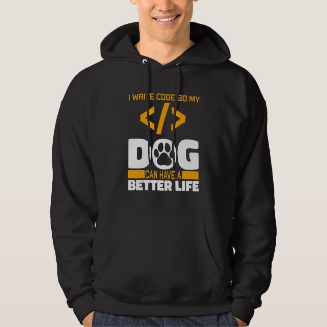 Sudadera Perro Programador Ingeniero de Software - Programa (Anverso)