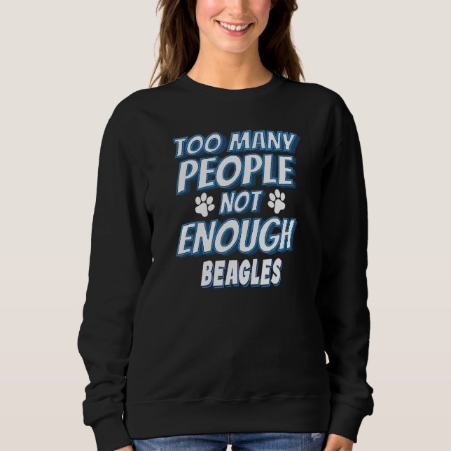 Sudadera Perro propietario de perros de raza beagle (Anverso)
