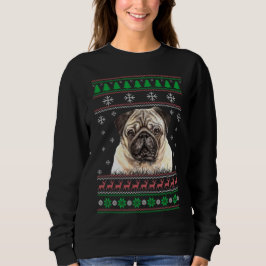 Sudadera Perro Pug Lover Navidades feos Regalo de navidad s