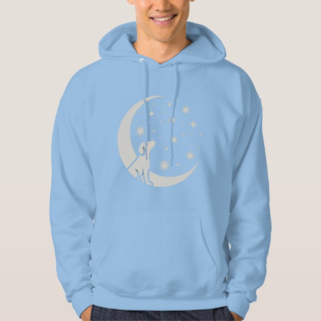 Sudadera perro que mira las estrellas (Anverso)