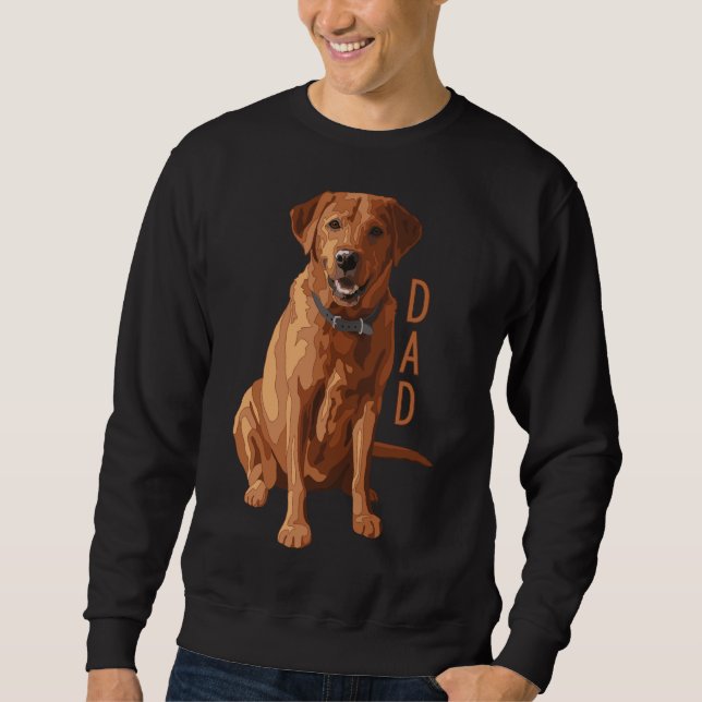 Sudadera Perro recuperador de Lab Dad Fox Red Labrador (Anverso)