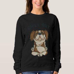 Sudadera Perro Relajación Perro Meditación Lotus Asiento Yo