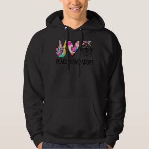 Sudadera Perro Rescate Perro Adopción Paz Amor Adoptar Un C