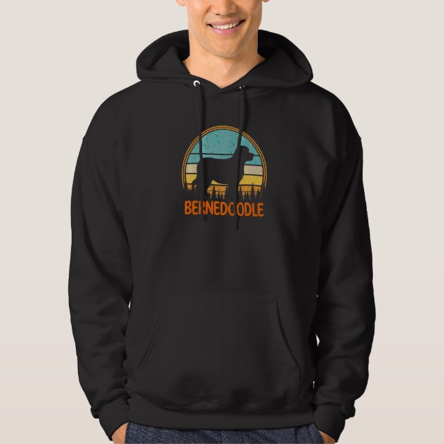 Sudadera Perro Retro Bernedoodle Vintage Bernedoodle   (Anverso)