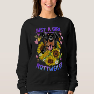 Sudadera Perro Rottweiler Cachorro Lindo Mujer Niña