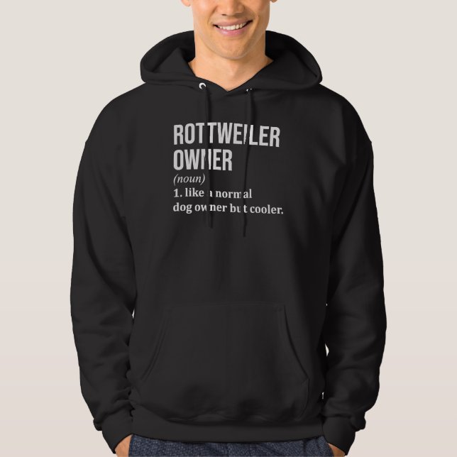 Sudadera Perro Rottweiler Para Mujeres (Anverso)