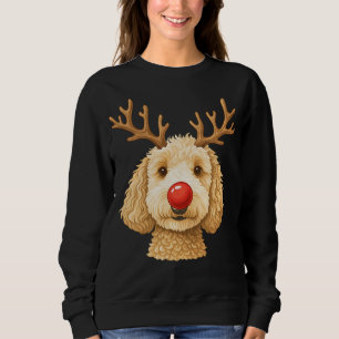 Sudadera Perro Rudolph Doodle - Cachorro Reno de Navidad Ad