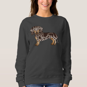 Sudadera Perro Salchicha de Pelo Corto Chocolate y Tan Dapp