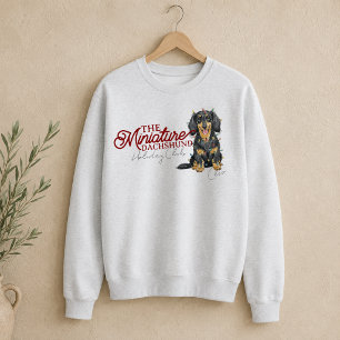 Sudadera Perro salchicha enano Club de Navidad personalizad