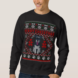 Sudadera Perro Schnauzer en miniatura Feliz Navidad Feo Sud