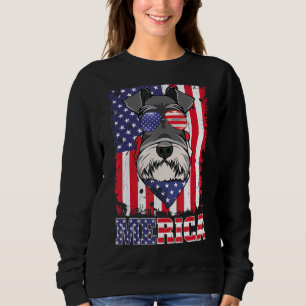 Sudadera Perro Schnauzer Feliz Independencia 4 De Julio A
