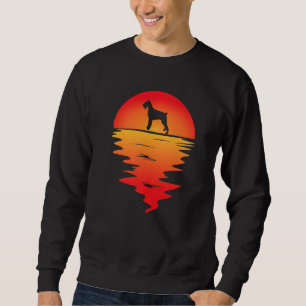 Sudadera Perro Schnauzer Gigante de la puesta del sol
