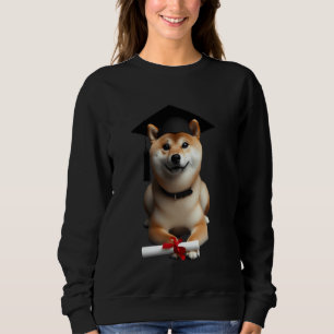 Sudadera Perro Shiba Inu Graduación Cap Escuela de Entrenam