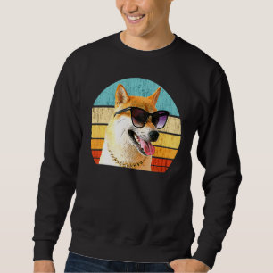 Sudadera Perro Shiba Inu - Retro Vintage Sunset Shiba Inu P