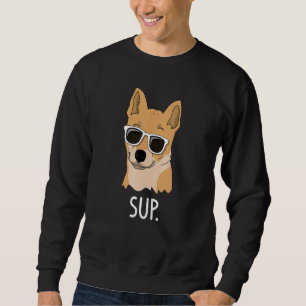 Sudadera Perro Shiba Inu Súper Genial con Gafas de Sol Cach