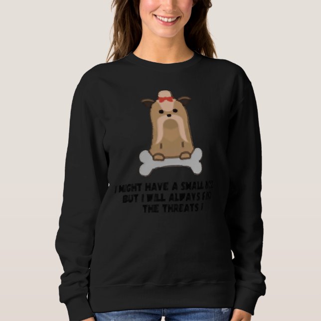 Sudadera Perro Shih Tzu Con Lema (Anverso)