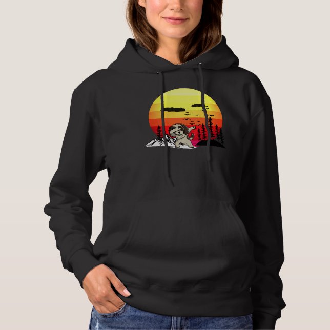 Sudadera Perro Shih Tzu retro vintage (Anverso)
