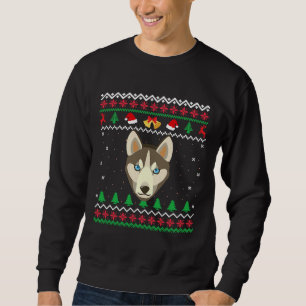 Sudadera Perro Siberian Husky Ugly Christmaser