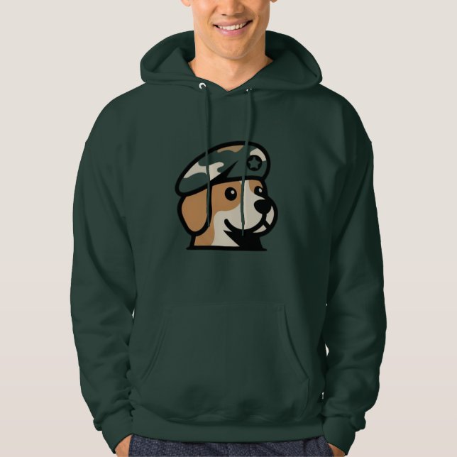 Sudadera perro soldado (Anverso)