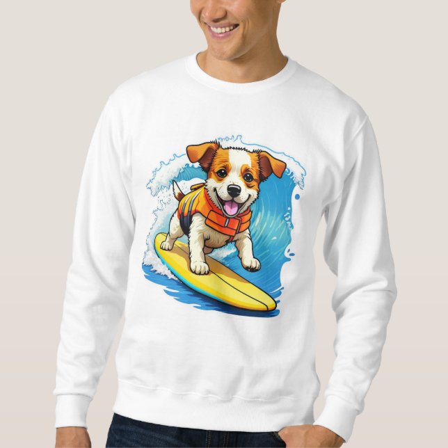 Sudadera Perro Surfista (Anverso)