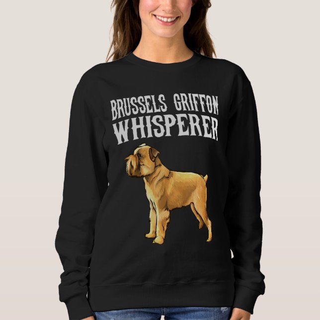 Sudadera Perro Susurrador de Griffon de Bruselas (Anverso)