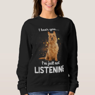 Sudadera Perro Terrier Australiano Que Escucho Que No Escuc