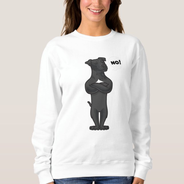 Sudadera Perro Terrier de Patterdale, testarudo (Anverso)