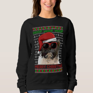 Sudadera Perro terrorífico tibetano divertido Woof Feliz Na
