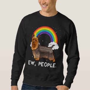 Sudadera Perro unicornio de Rainbow Silky Terrier Ew