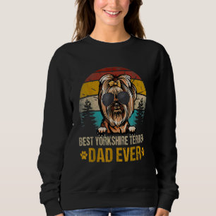 Sudadera Perro vintage del mejor padre de Yorkshire Terrier