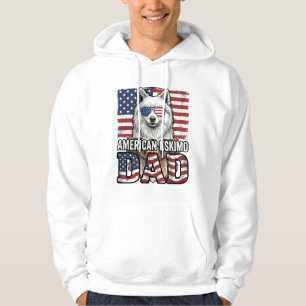 Sudadera Perro vintage patriótico de padre esquimal america