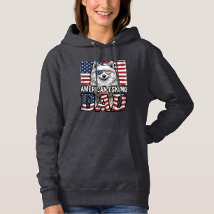 Sudadera Perro vintage patriótico de padre esquimal america