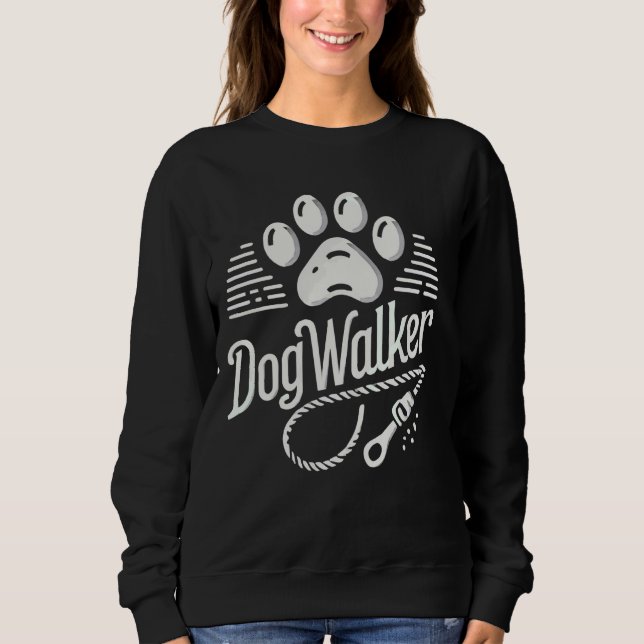 Sudadera Perro Walker Mascota Servicios Perro Camino (Anverso)