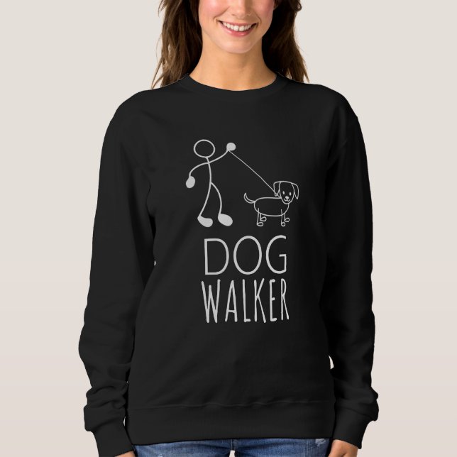 Sudadera Perro Walker Sitter Perro Caminando Hombres Mujere (Anverso)