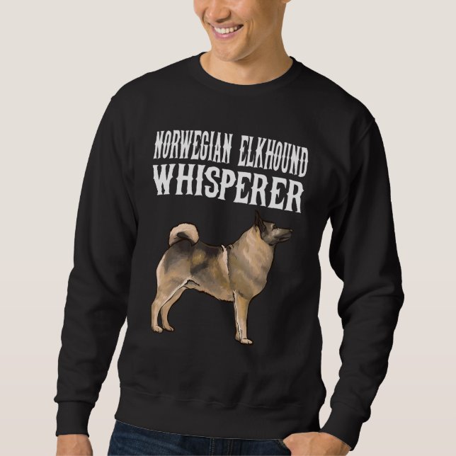 Sudadera Perro Whisperer Elkhound noruego (Anverso)