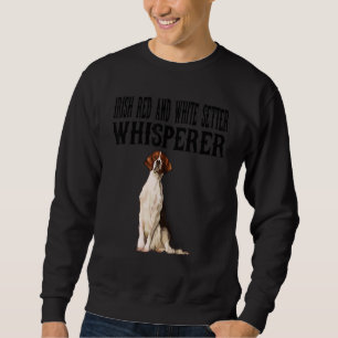 Sudadera Perro Wisperer De La Seda Roja Y Blanca De Irlanda